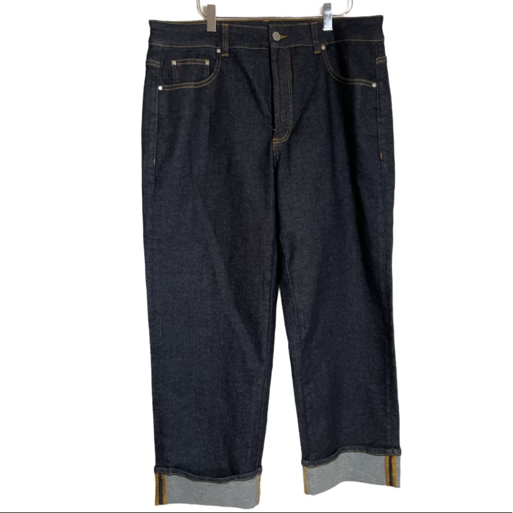 Universal Standard High-Rise Dark Indigo Straight Jeans